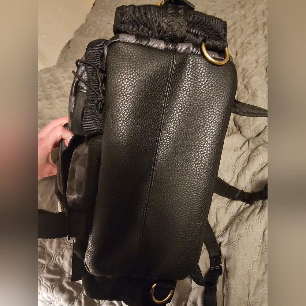 Sprayground Checkered Black Backpack - image 3